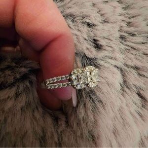 The Leo Three stone diamond engagement ring 1 1/3 ct. tw. Size 7